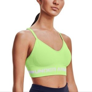Under Armour UA Seamless Low Long Bra XS Neon Green